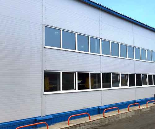 Сэндвич-панели на промышленном объекте